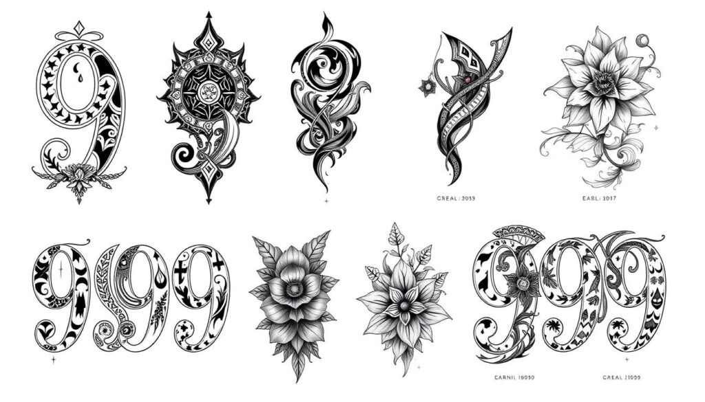 999 tattoo designs