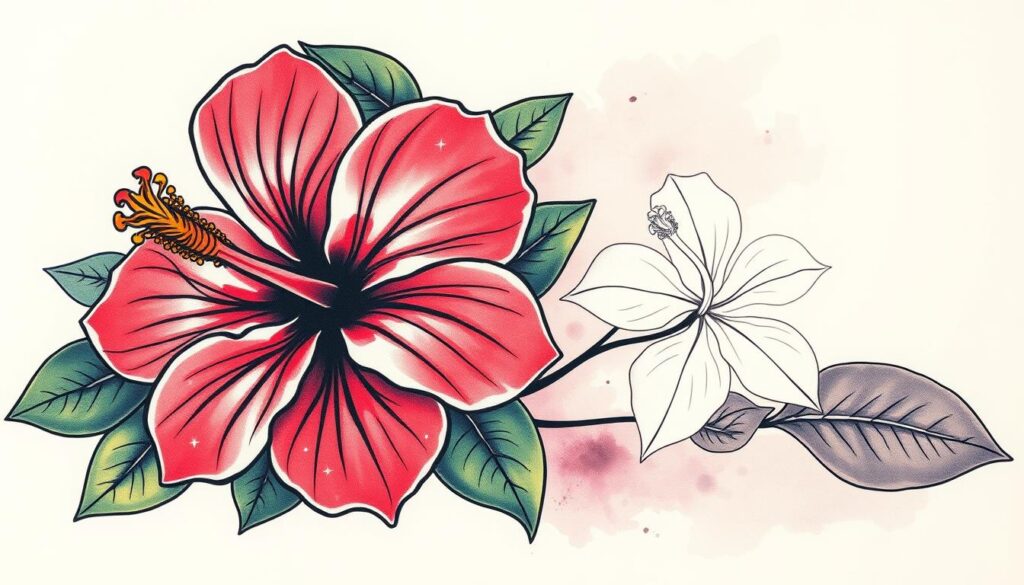 Hibiscus Tattoo Designs