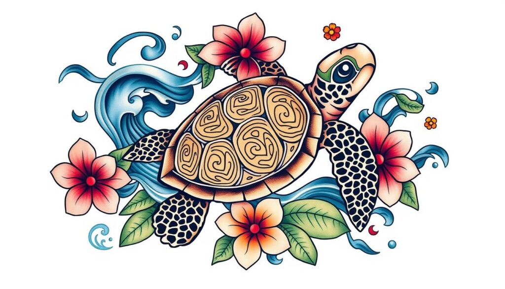 Honu turtle tattoo symbolism