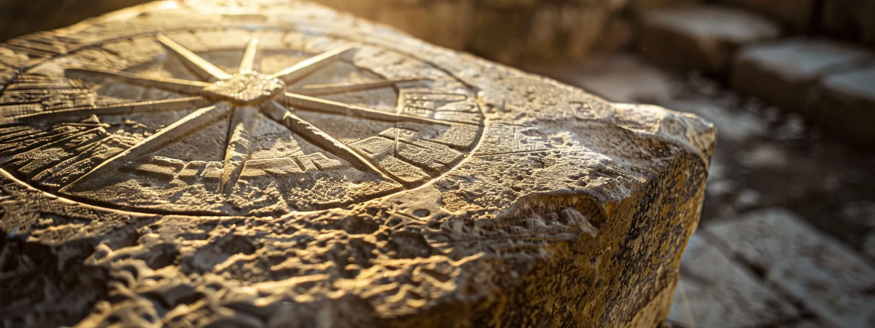 a majestic ancient compass carved into a stone pillar, symbolizing navigation and cultural significance. a majestic ancient compass carved into a stone pillar, symbolizing navigation and cultural significance.