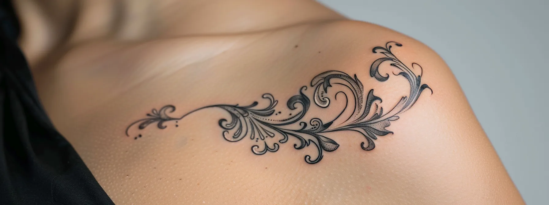 a serene wave tattoo rippling gracefully across someone's skin, symbolizing life's ebbs and flows. a serene wave tattoo rippling gracefully across someone's skin, symbolizing life's ebbs and flows.