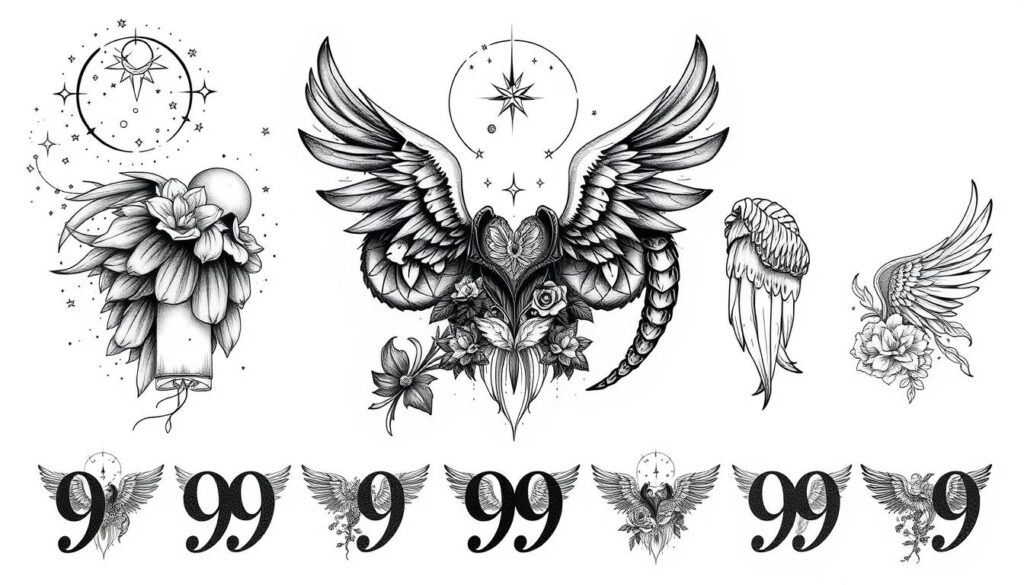 angel number tattoos