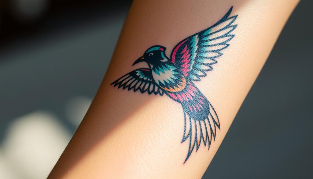 bird tattoo placement