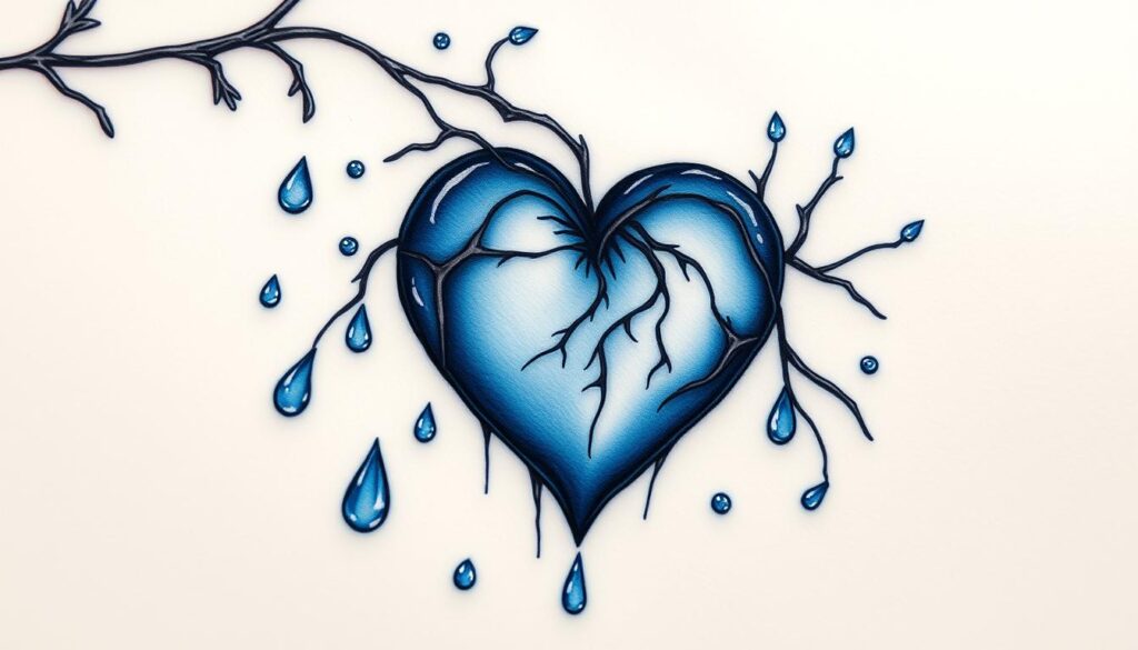 blue tattoo