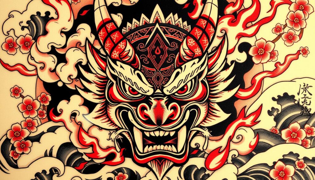 demonic japanese tattoo