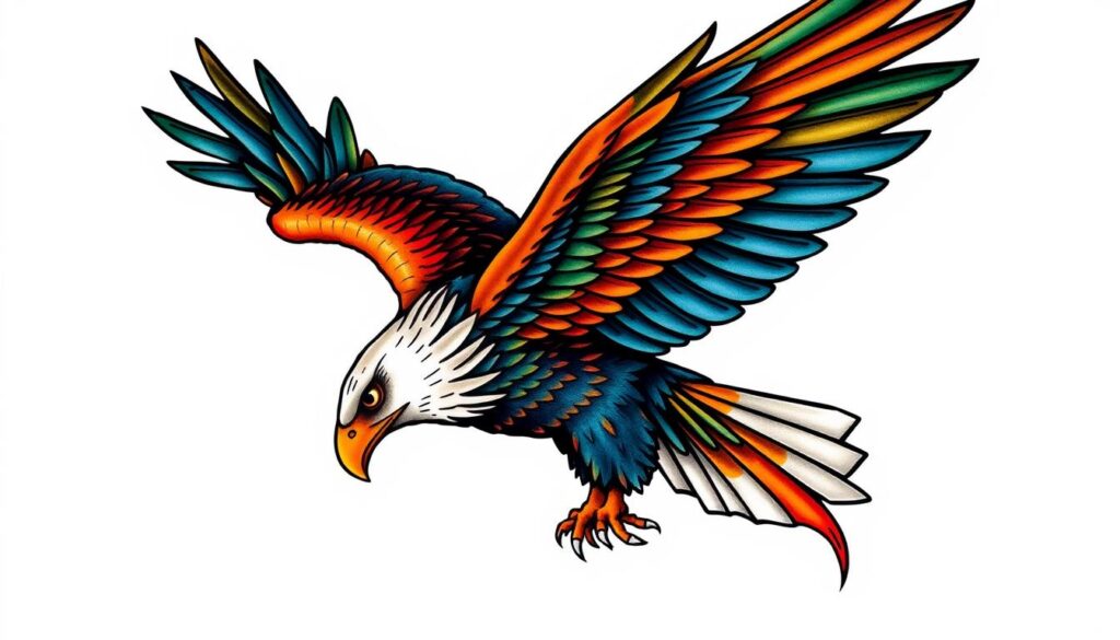 eagle tattoo colors