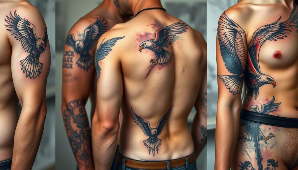 eagle tattoo placement