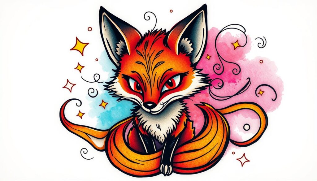 fox tattoo trickster