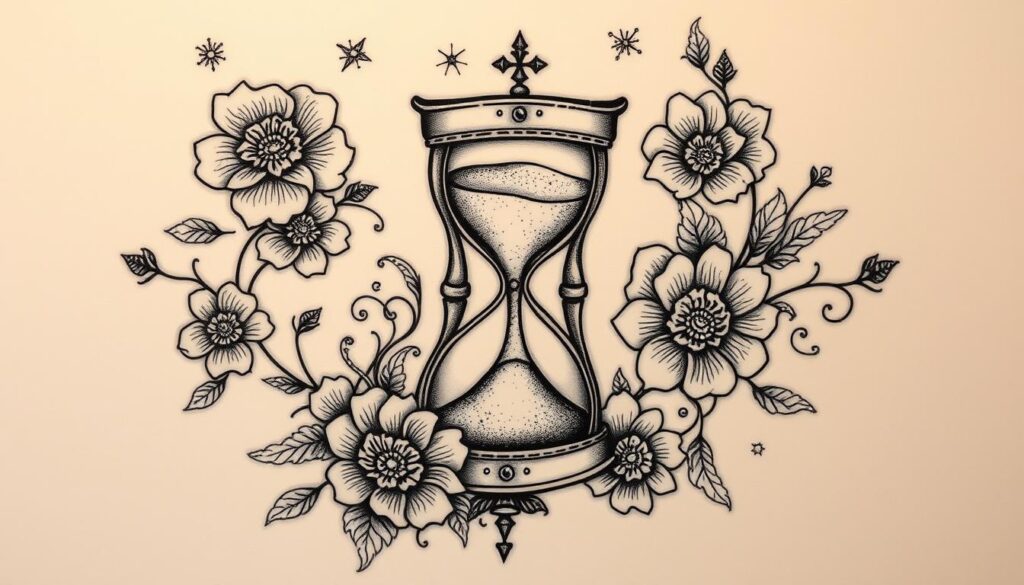 hourglass tattoo designs