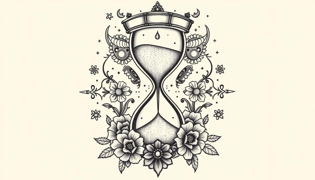 hourglass tattoo designs