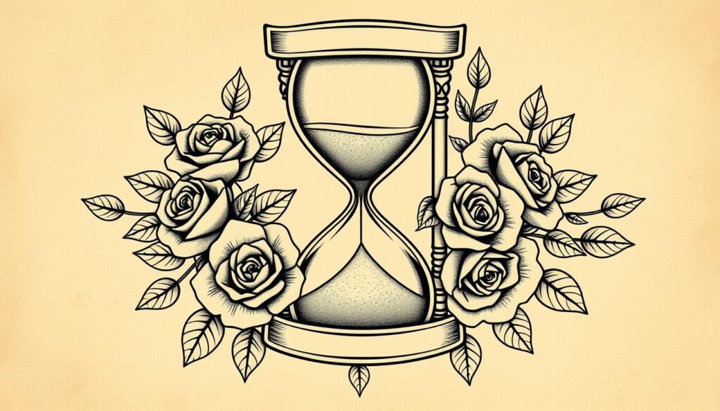 hourglass tattoo designs