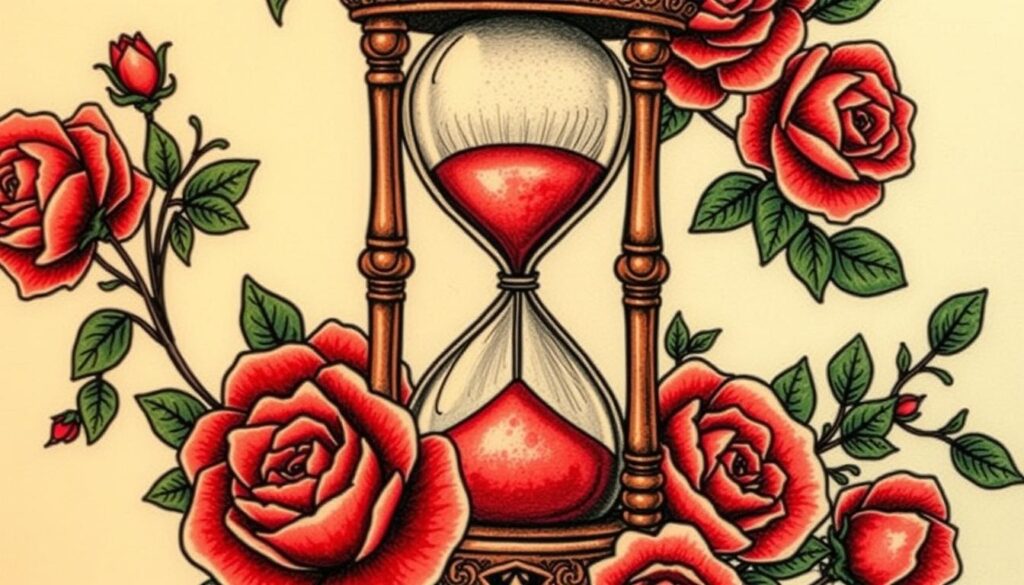 hourglass tattoo designs