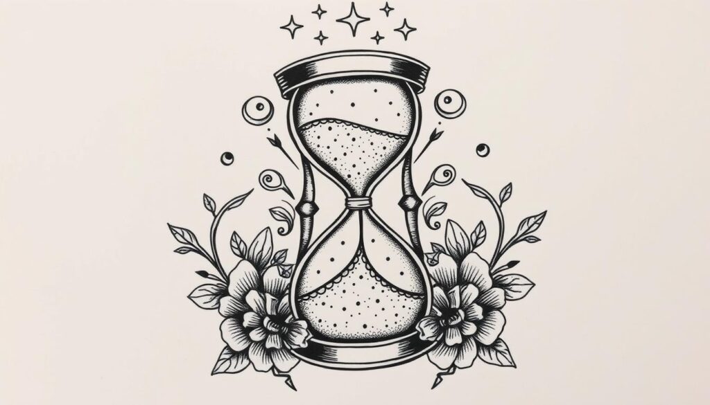 hourglass tattoo symbolism