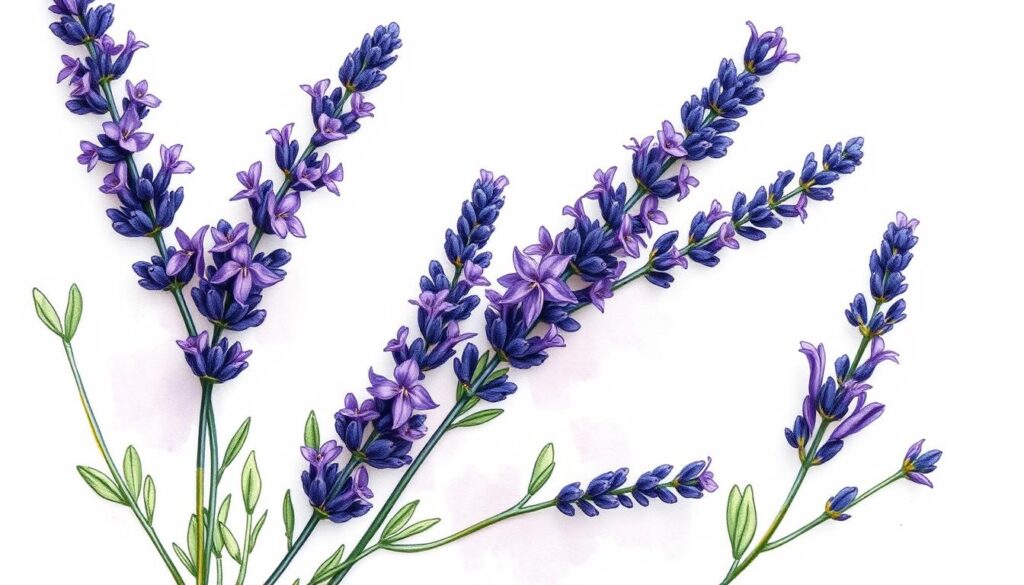 lavender tattoo design