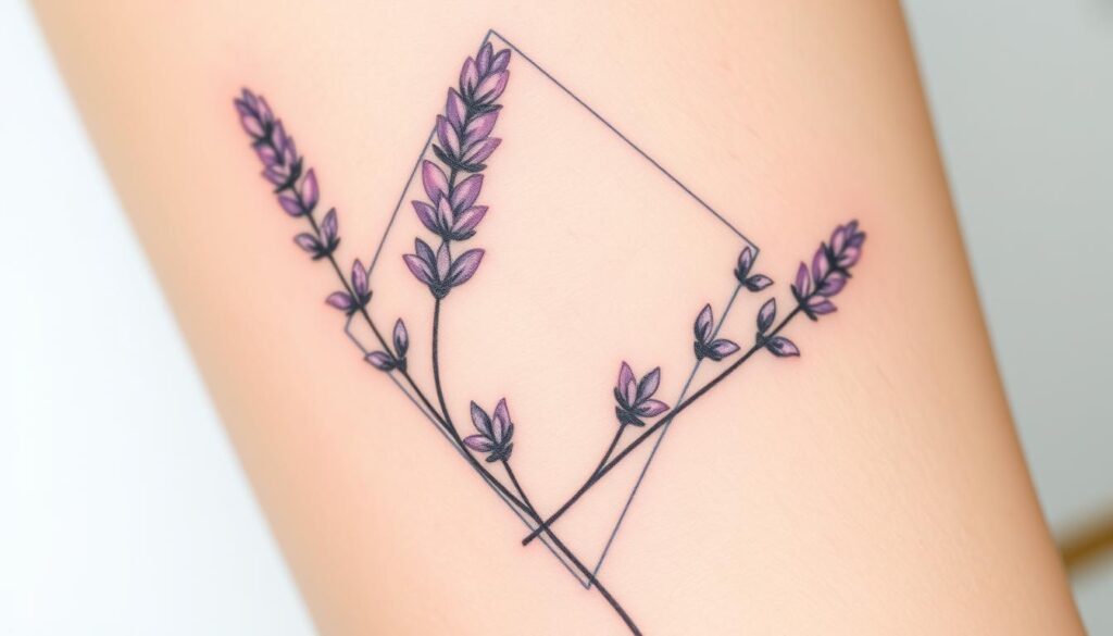 lavender tattoo design