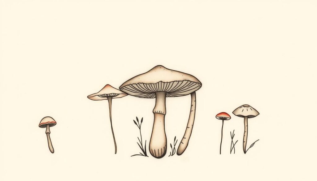 mushroom tattoo ideas