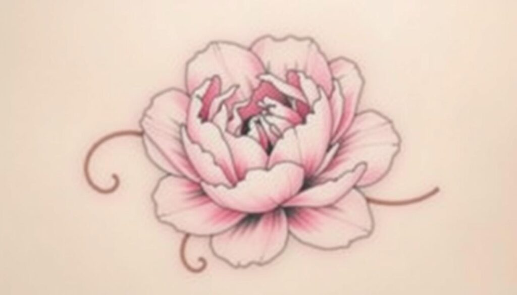 peony flower meaning tattoo
