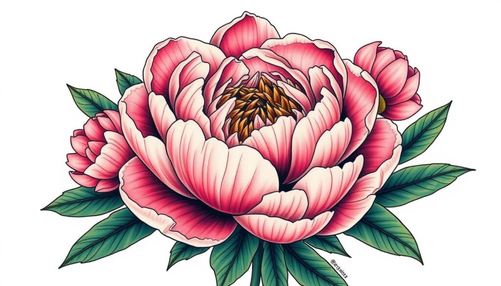 peony tattoo representation