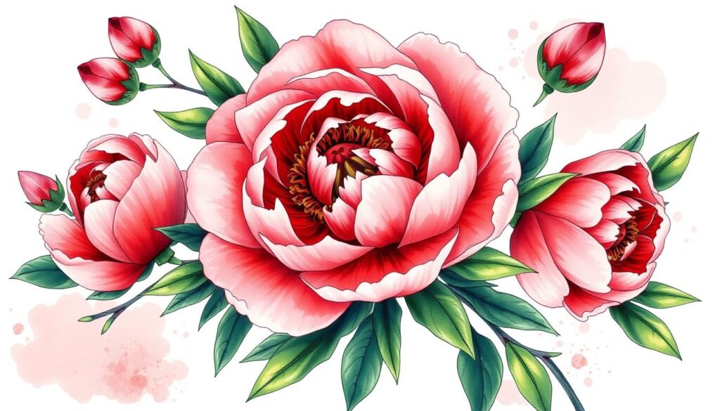 peony tattoo symbolism