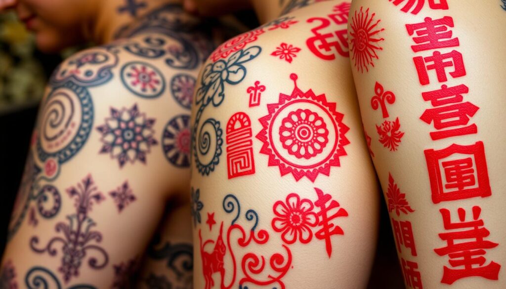 red ink tattoos