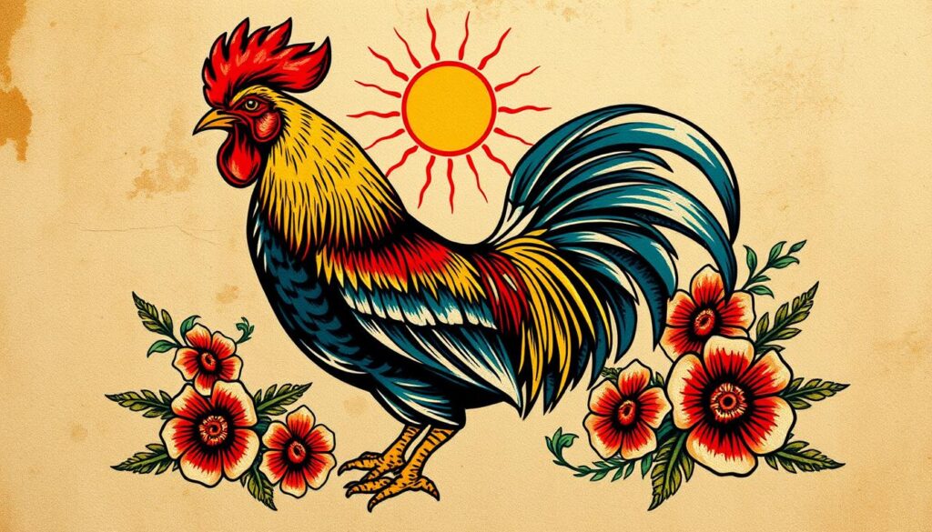 rooster tattoo
