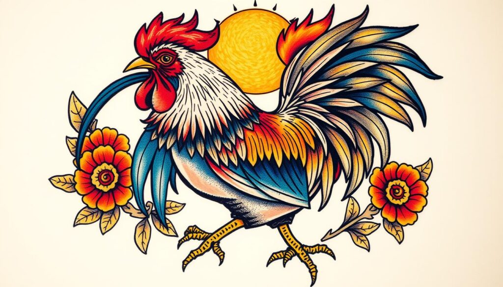 rooster tattoo