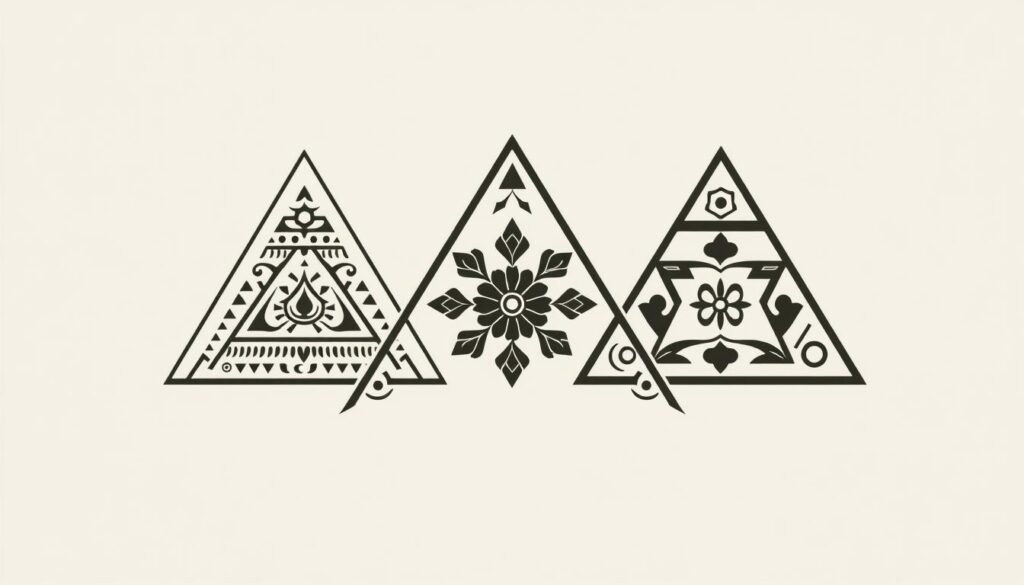 three triangle tattoo interpretations