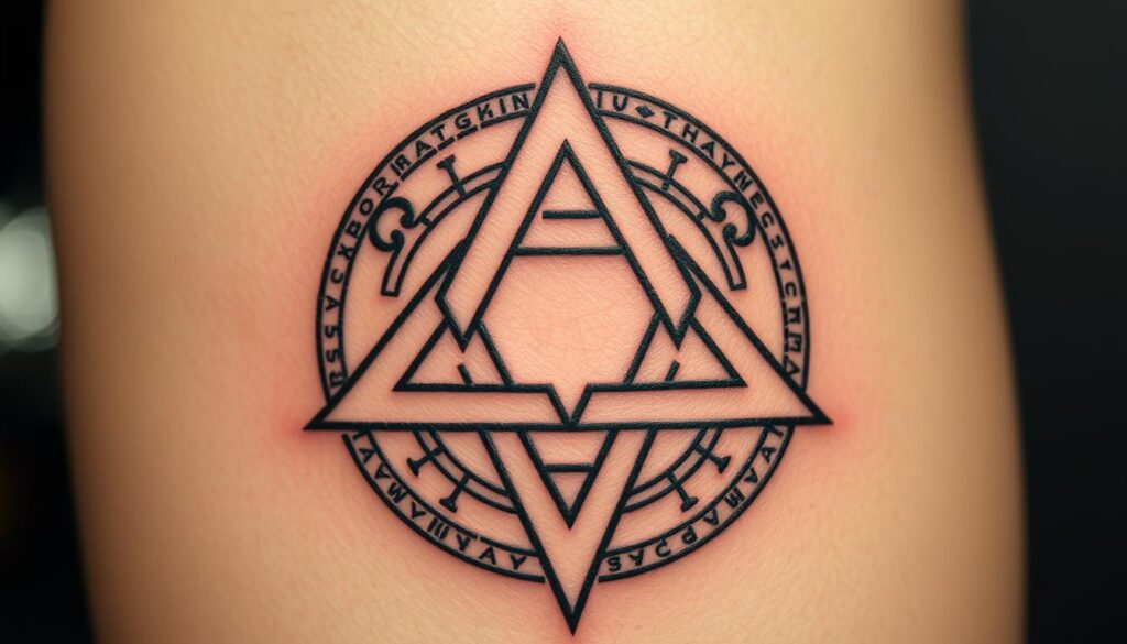 triangle tattoo representation